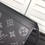 Louis Vuitton Pochette Voyage MM Monogram Eclipse Travel Accessories M61692 Black